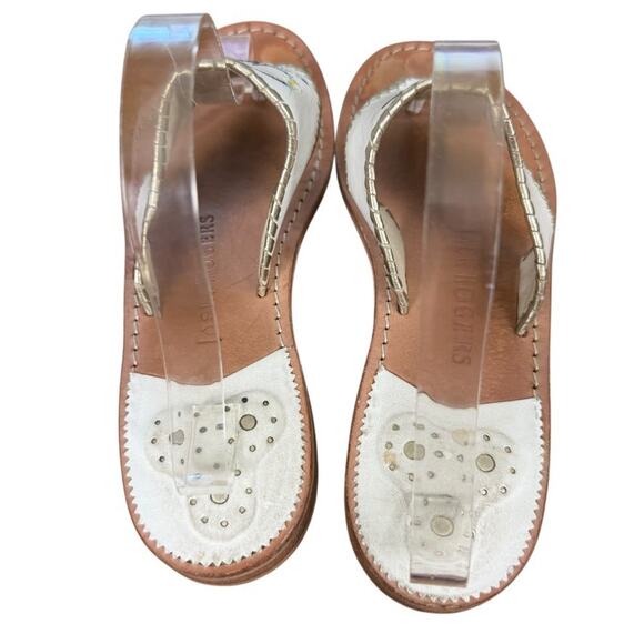 Jack Rogers Womens Embroidered I Do Wedding Beach Reception Honeymoon Sandals 10 - Picture 10 of 16
